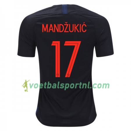 Kroatië Mandzukic 17 Uit Shirt WK voetbal 2018